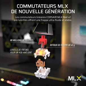 Clavier gamer sans fil CORSAIR K70 CORE TKL Wireless