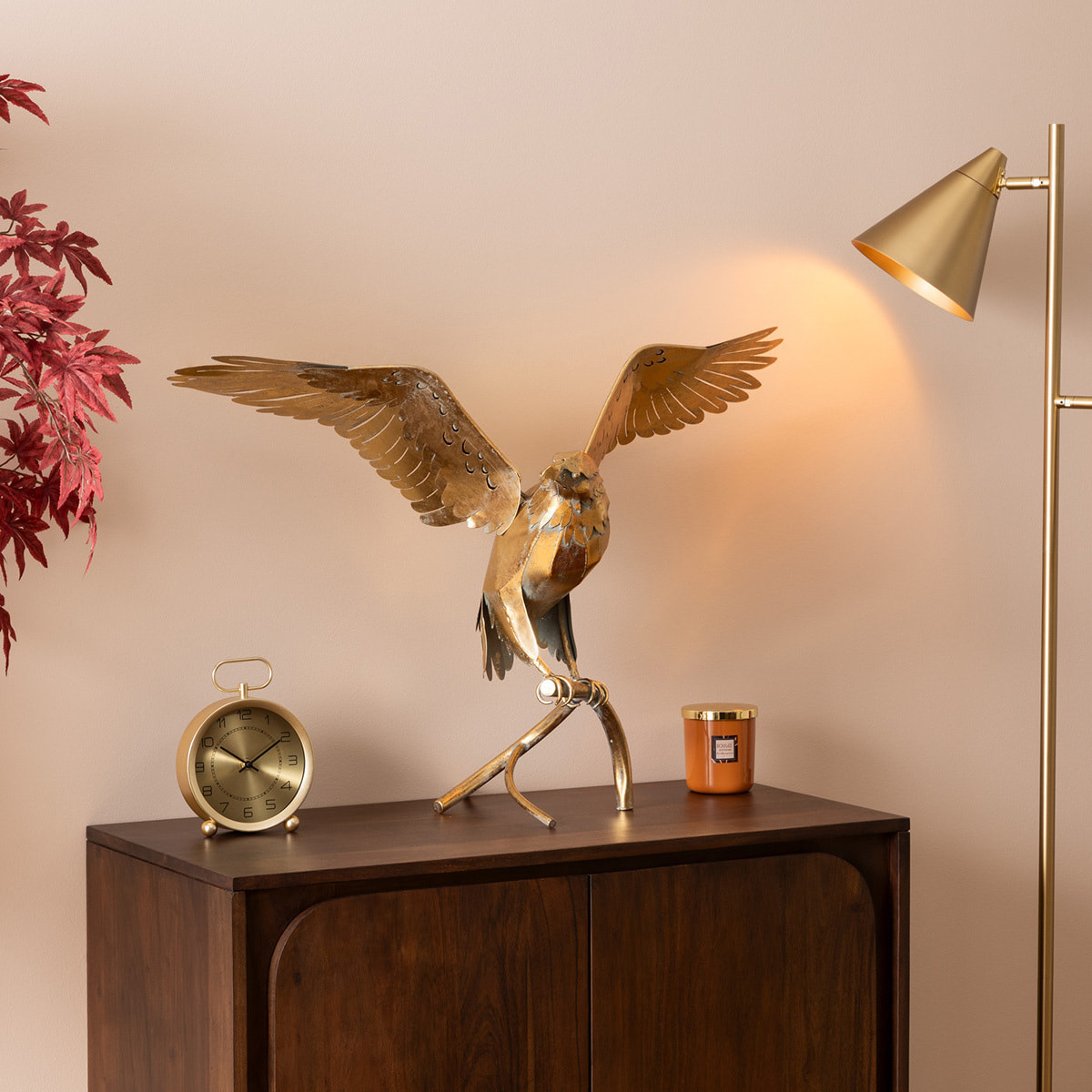Aigle Kadi métal doré H85cm