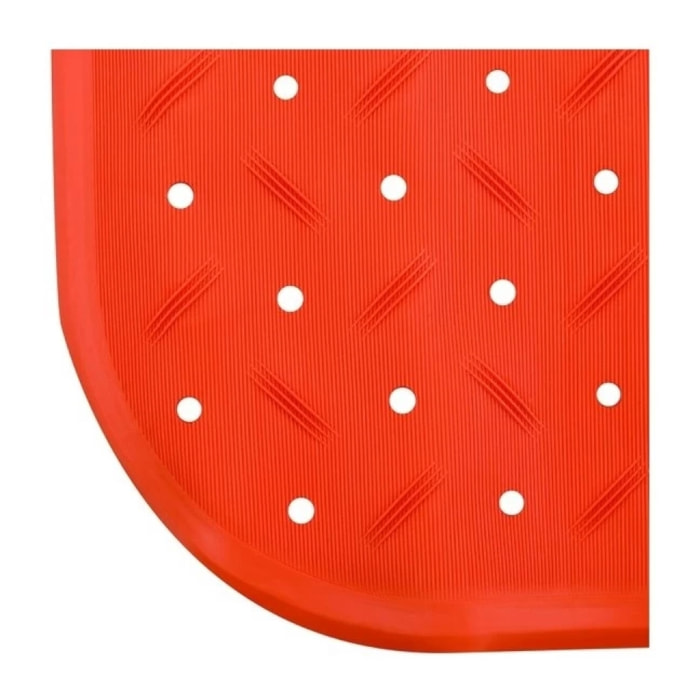 Tapis Fond de douche antidérapant Caoutchouc CLASS 54x54cm Orange MSV