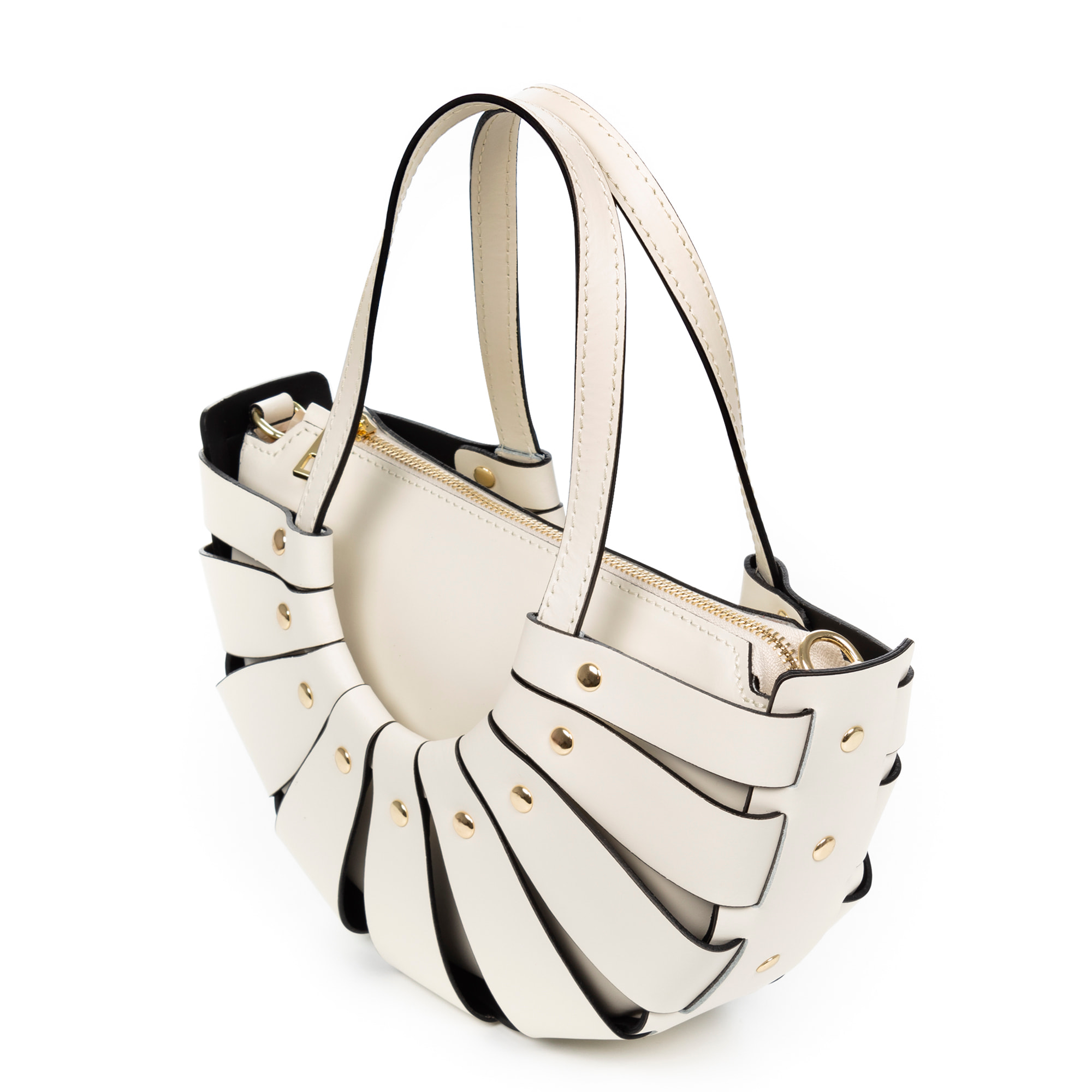 Aquara bolso de mano mujer. Piel Ruga auténtica.