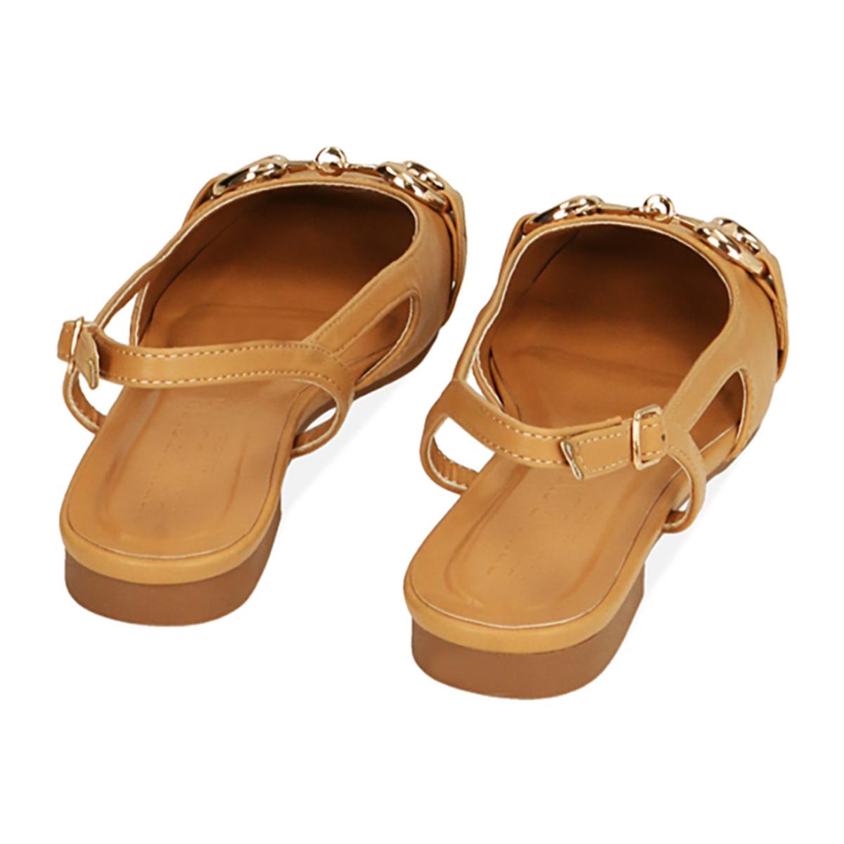 Ballerine cognac con staffa