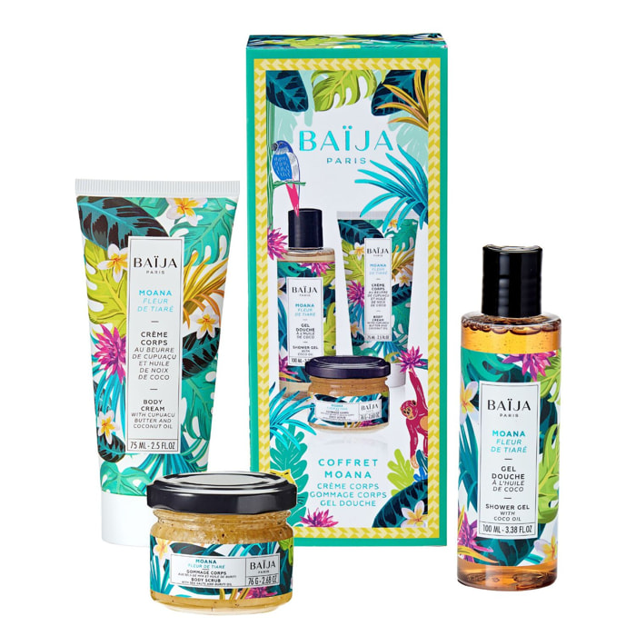 Rituel Soins Corps Moana - Coffret Gommage + 2 Produits