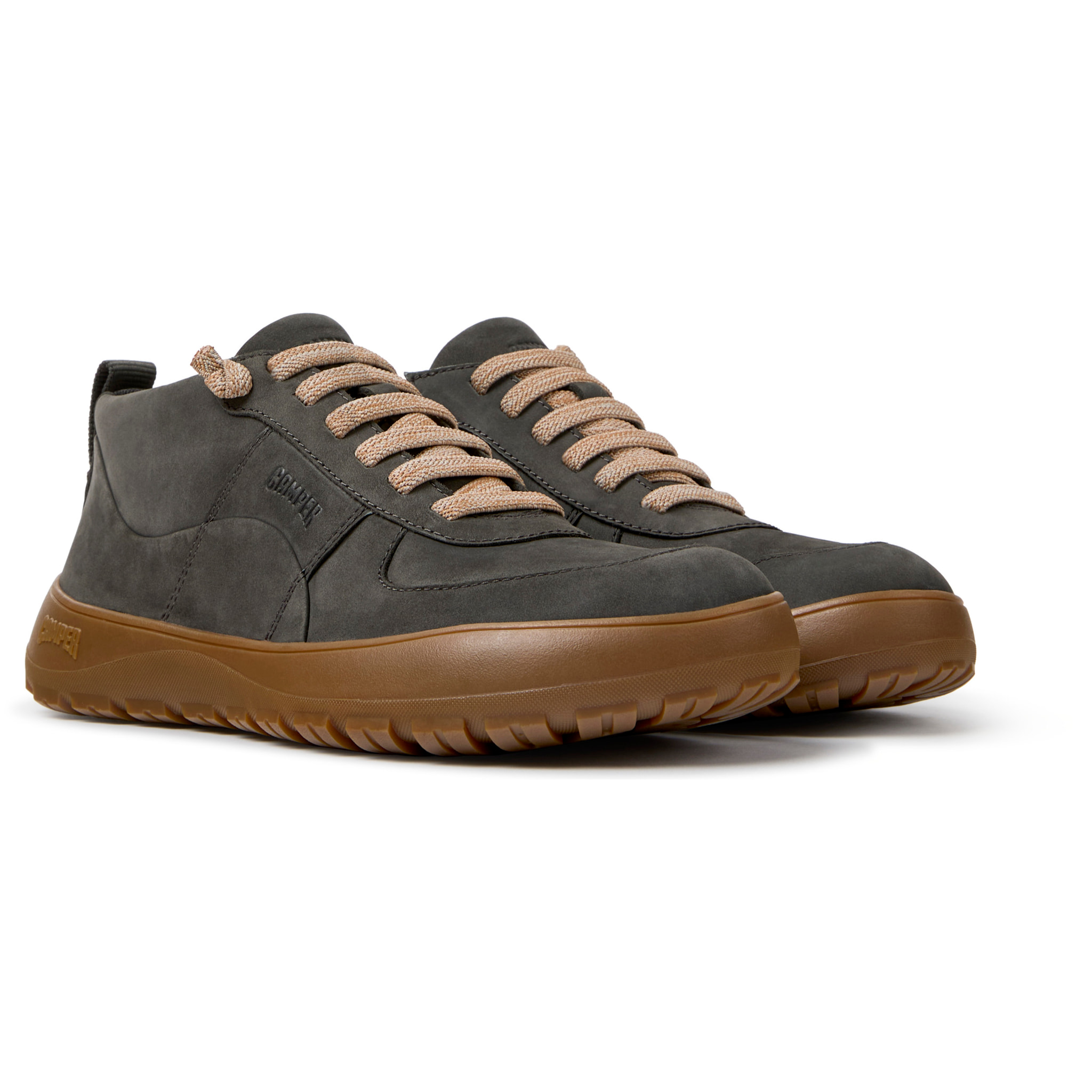 Sneaker-Bootie - CAMPER Peu Serra - Gris - Piel nobuk