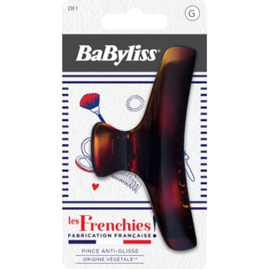 Pince cheveux BABYLISS anti-glisse végétale - Made in France