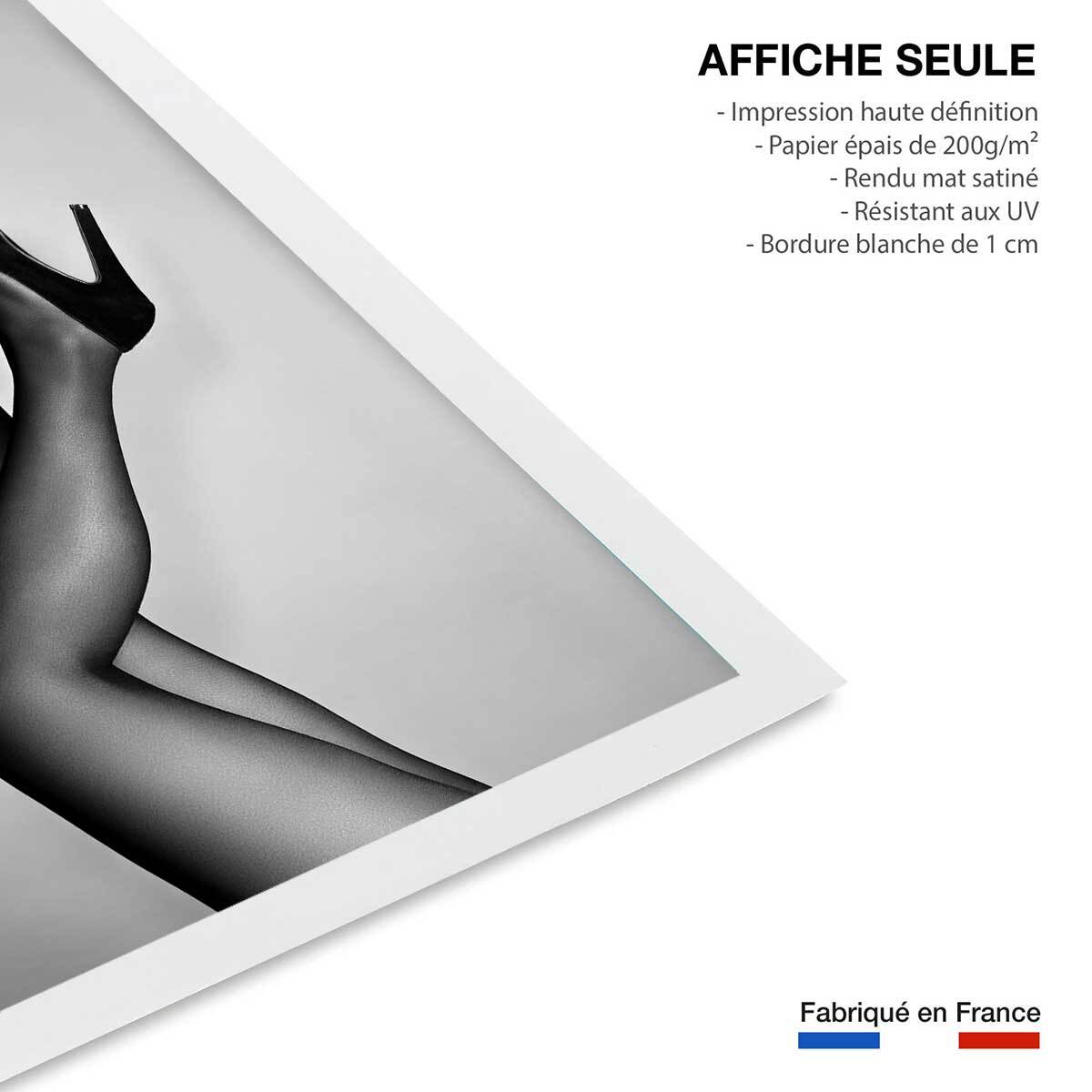 Affiche photographie talons de velours Affiche seule