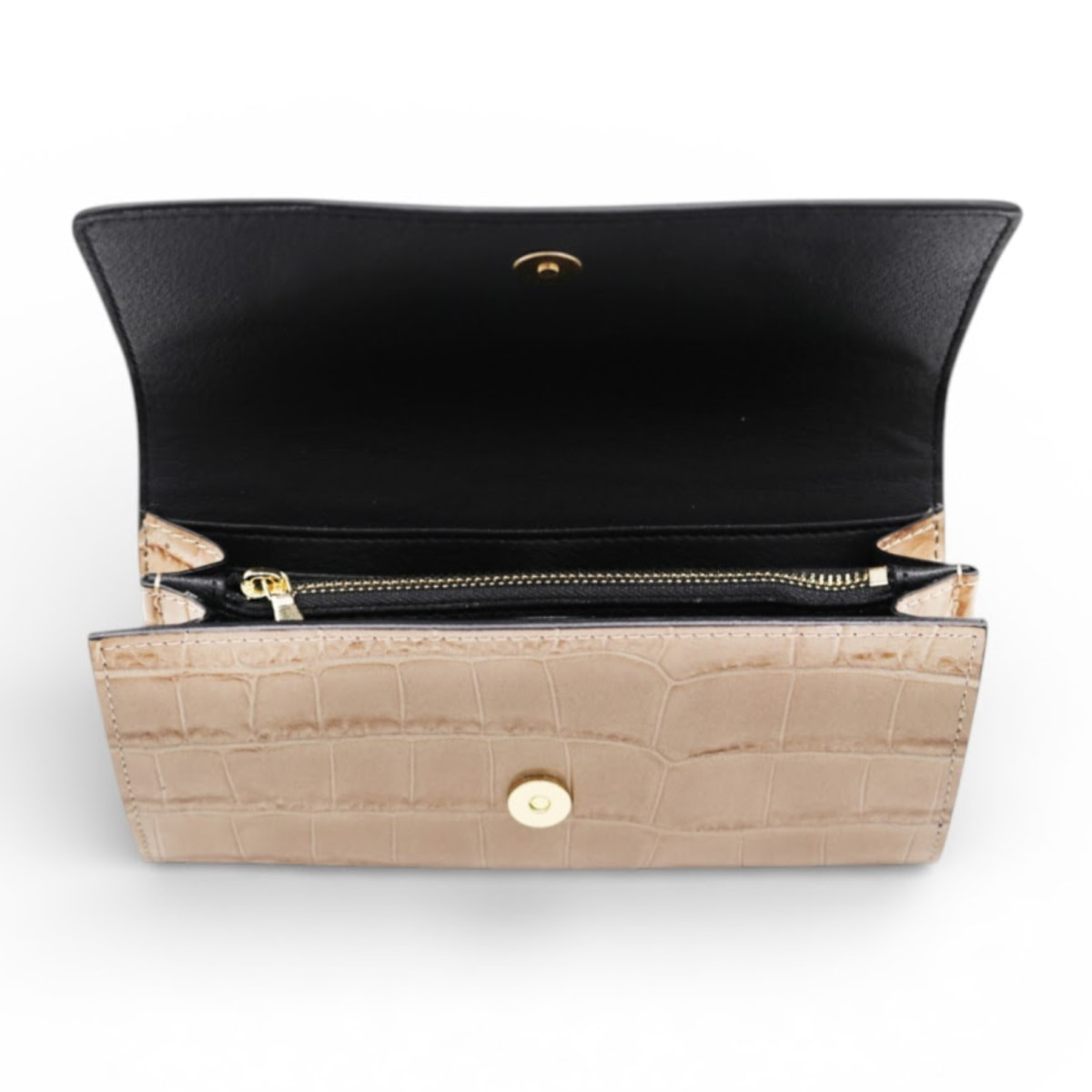 Cartera Cheval Firenze Grant Croc Taupe