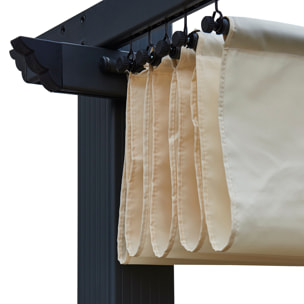 Pergola autoportante 3 × 3m CASSIS beige - structure aluminium