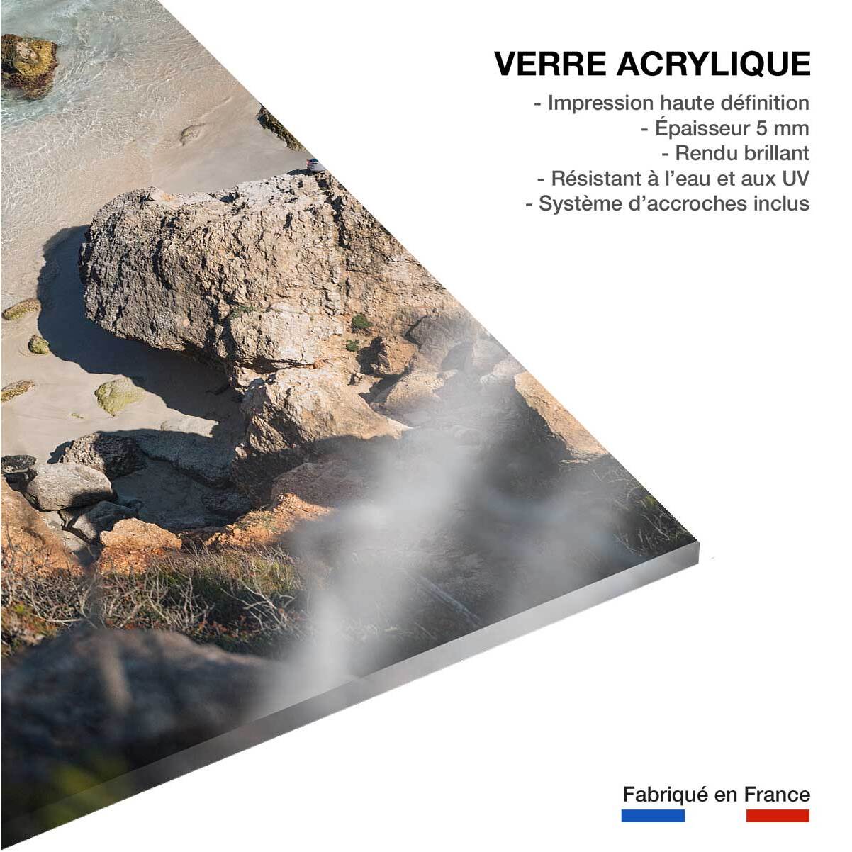 Tableau plage secrete en grèce Tableau plexiglas