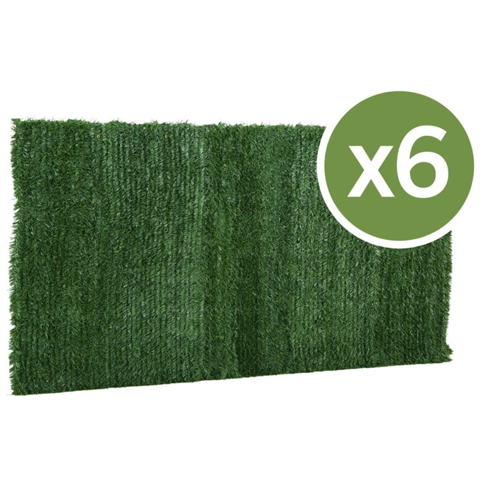 Lot de 6 Haies artificielles - 150 x 300 cm