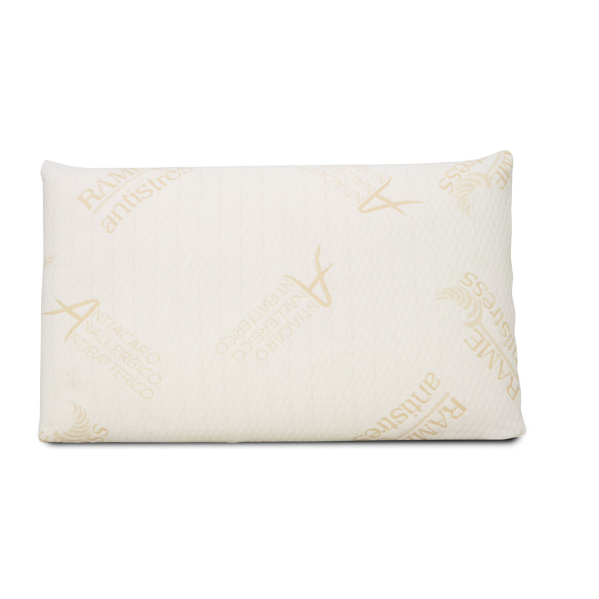 Guanciale Memory Foam Modello Saponetta con Federa Rame Cuscino Sfoderabile, Traspirante e Morbido