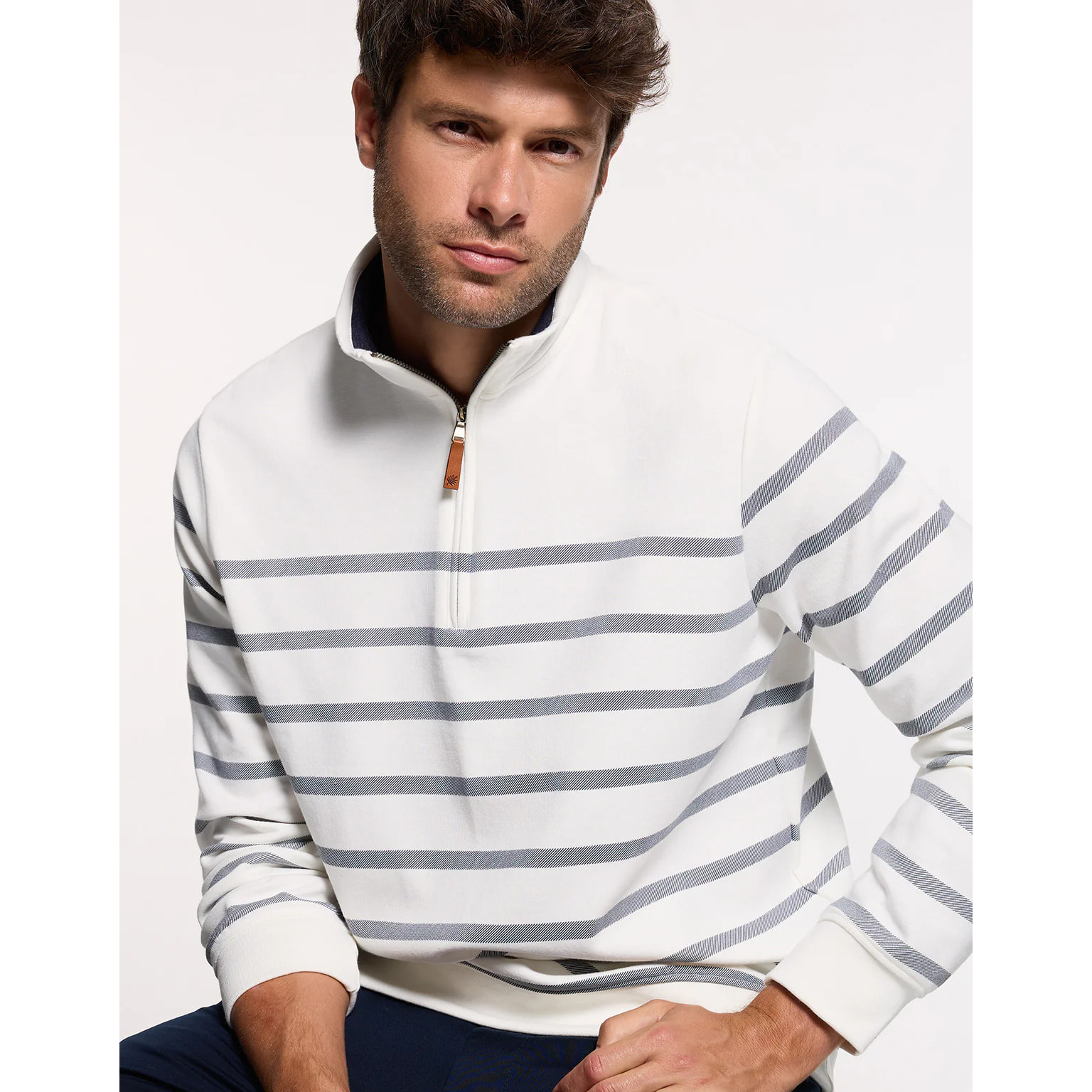 Sudadera Blanca a Rayas - Reach