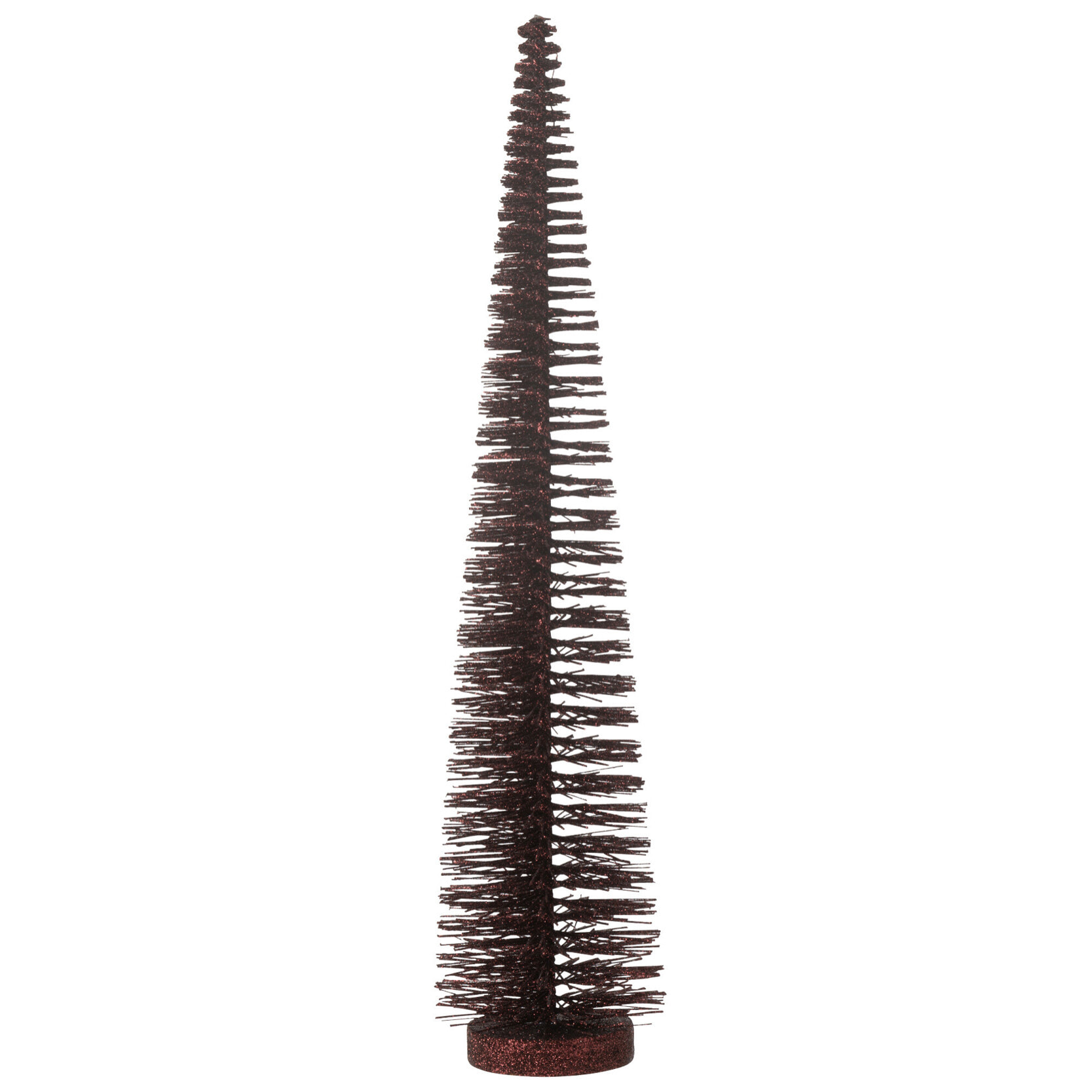 J-Line décoration Sapin De Noël Paillettes -  plastique - bordeaux - medium