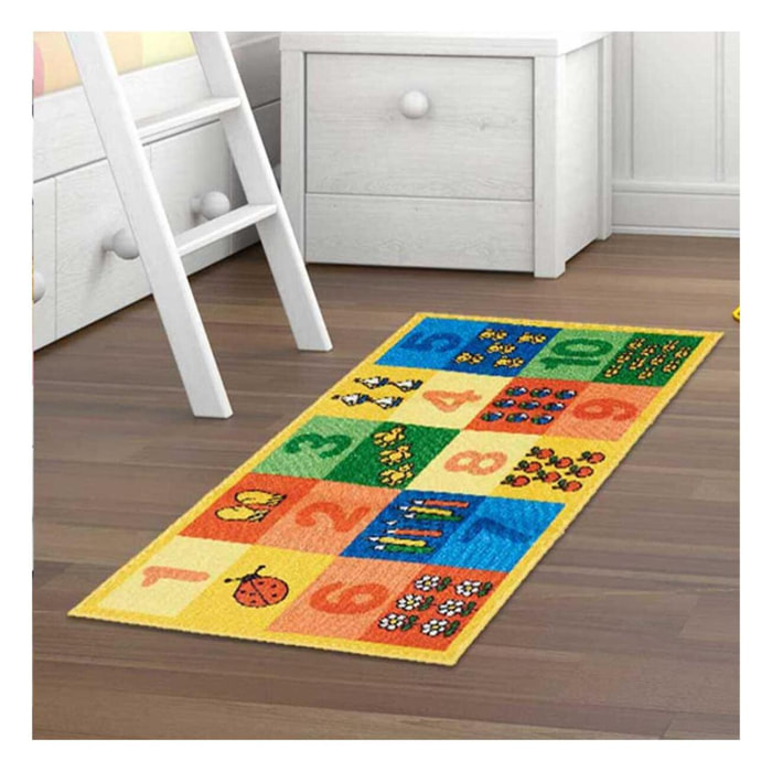 Tapis enfant numéraire, lavable en machine à 30°C