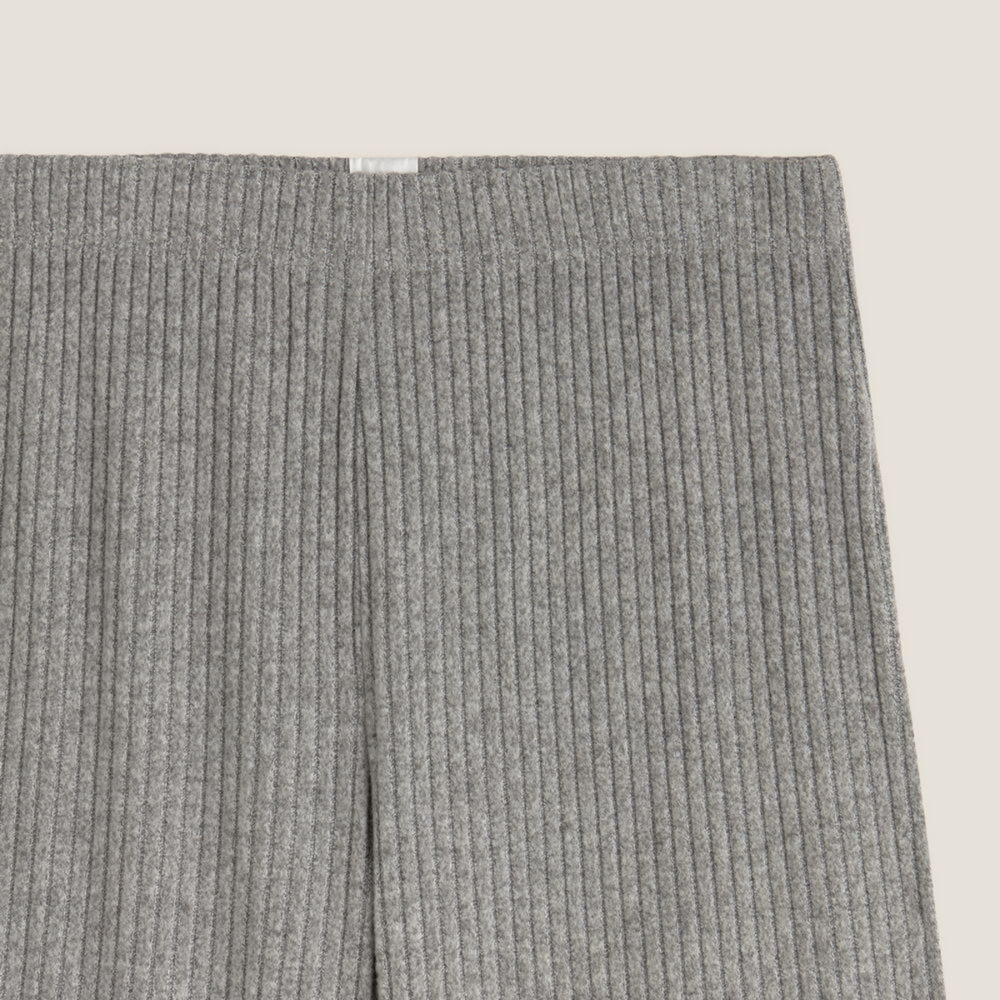 Pantalón punto canalé Sisa color gris Poliéster