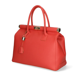 Borsa a mano da donna - Modello Aleria - Vera pelle - 35.0 x 26.0 x 16.0 cm