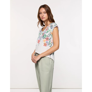 Camiseta Manga Corta Blanco - Hibimon