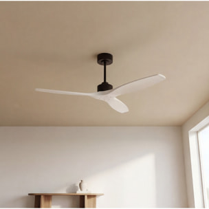 Forlight - Ventilador Stem Evo ø1320mm Acero Negro palas Blancas