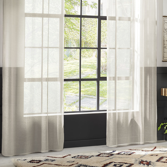 Voilage "Moly" - ivoire - 135x240 cm