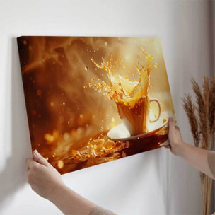 Tableau éclat doré dans une tasse Toile imprimée