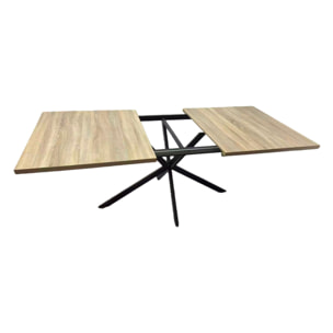 SHANNA Table extensible 8-10 personnes effet bois 235cm
