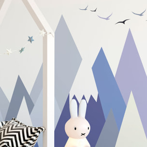 Stickers muraux enfants - Décoration chambre bébé - Autocollant Sticker mural géant enfant montagnes scandinaves SOLANKA