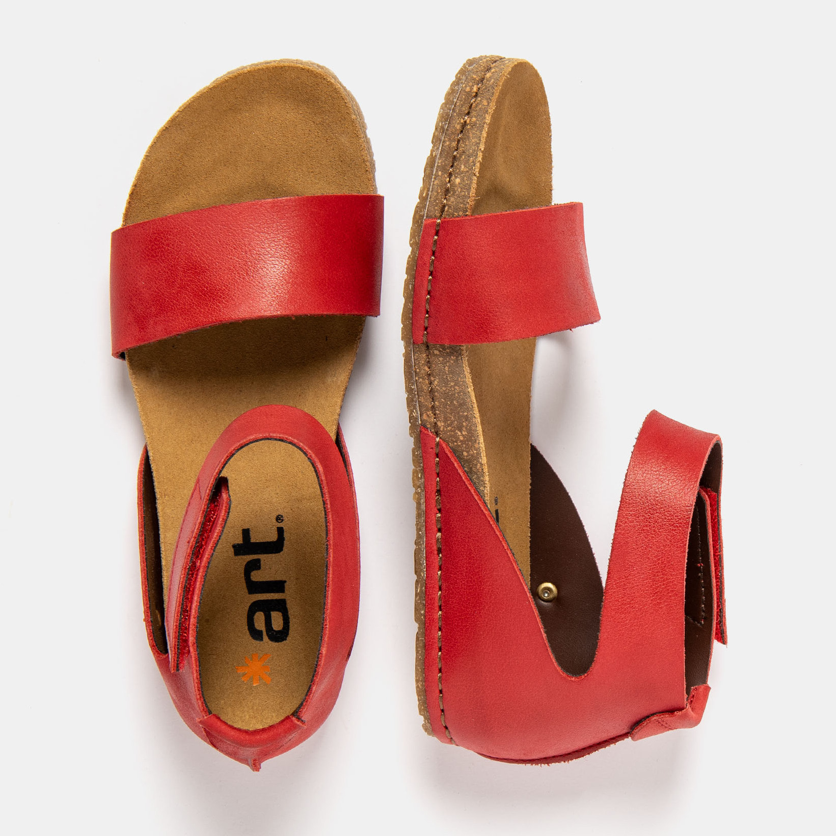 Sandalias 0382 ROMA RED/ CRETA color Red