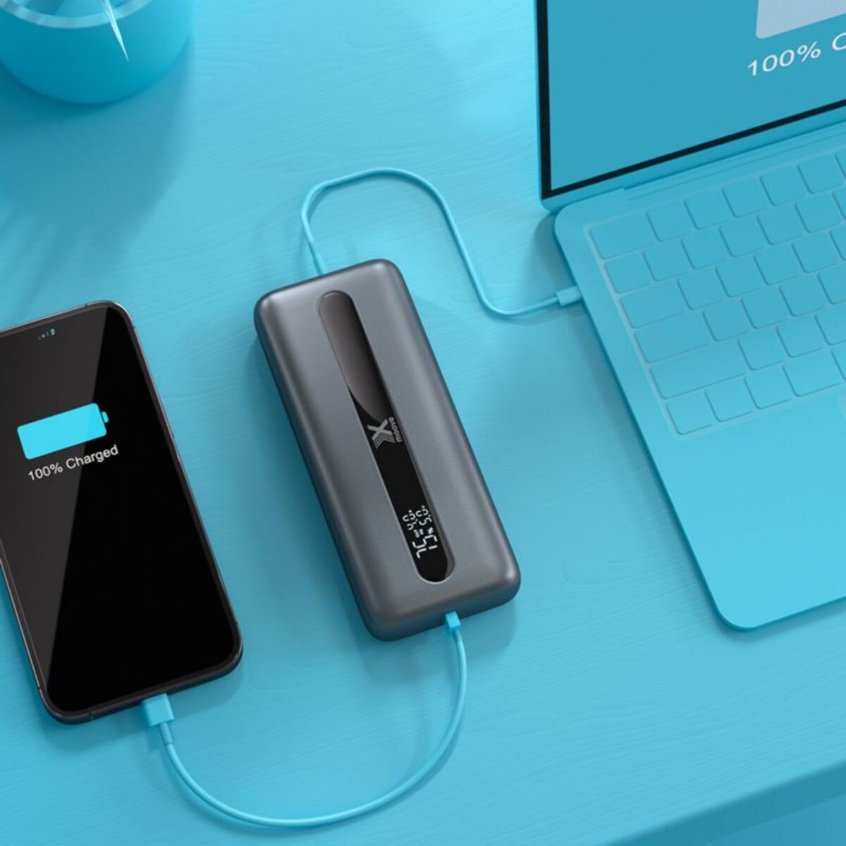 Batterie externe XMOOVE 20 000 mAh 100W PowerDelivery