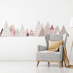 Stickers muraux - Décoration chambre salon - Autocollant Sticker mural géant montagnes scandinaves DIAMANTINA