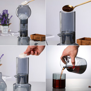 Cafetera de goteo para café frío de 600ml. Con ajuste de velocidad de goteo.