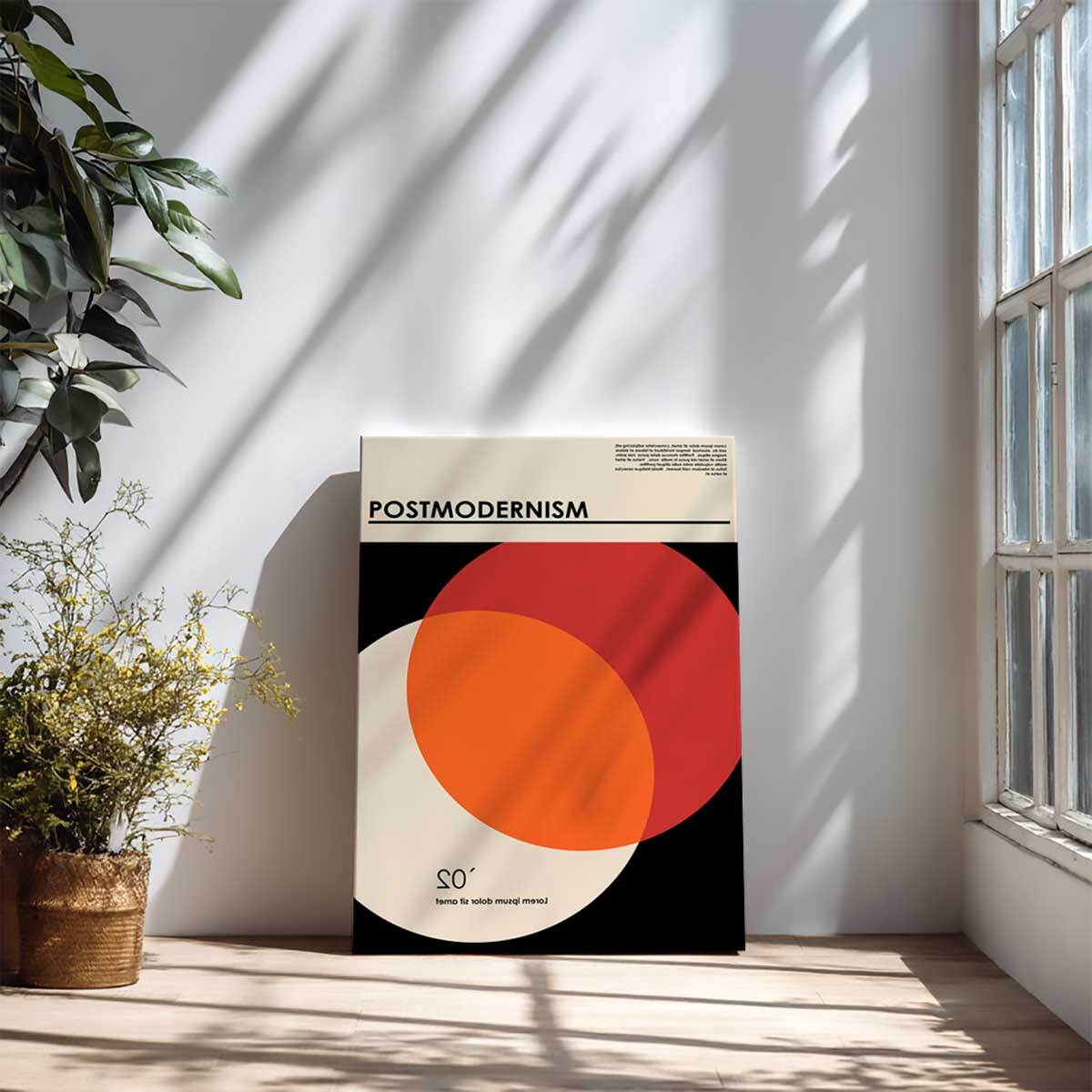 Tableau Postmodernism cercles abstraits Toile imprimée