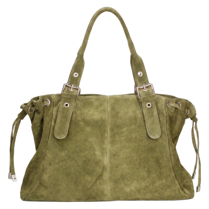 Borsa a mano da donna Made in Italy - Modello Celeste Plus - 100% pelle - 20.0 x 28.5 x 41.0 cm