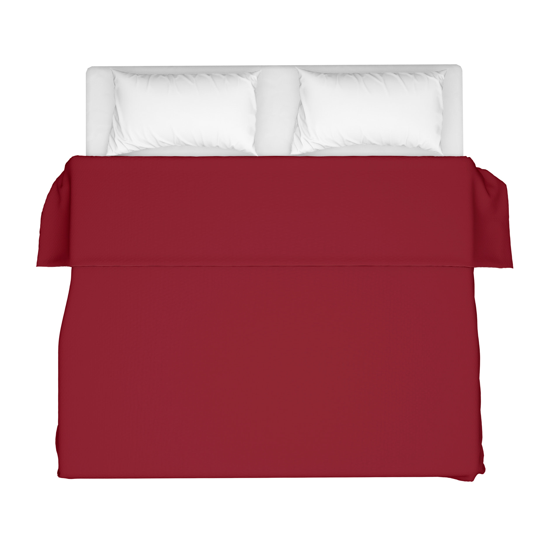 LENZUOLO SOPRA LETTO SINGOLO BORDEAUX 100% COTONE