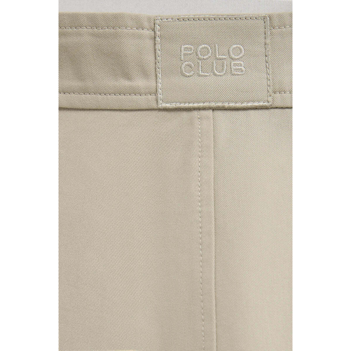 Falda color piedra con pliegues Polo Club