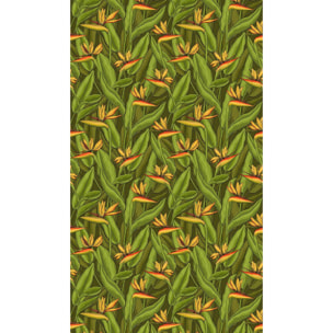 Papier peint Strelitzia vert Intissé