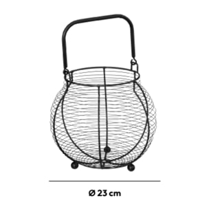 Panier oeufs x55 métal 23 cm