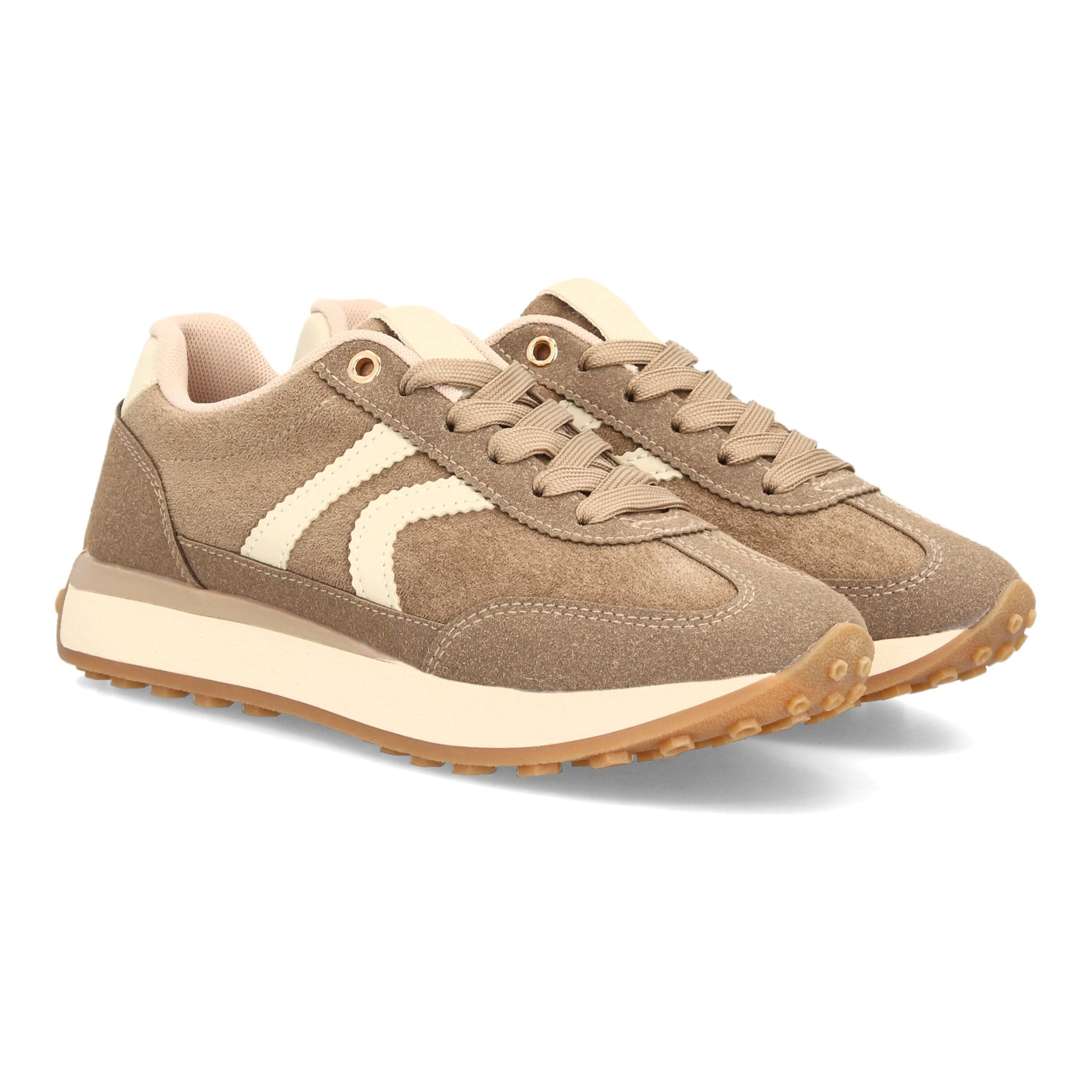 Zapatillas casual retro con cordones para mujer