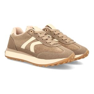 Zapatillas casual retro con cordones para mujer