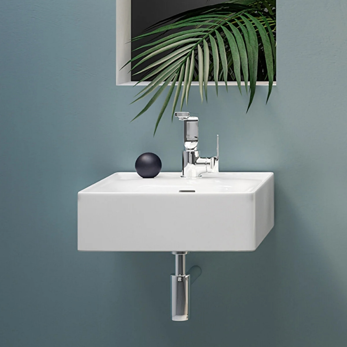 Lavabo mural VITRA Equal 40 cm avec trop plein blanc