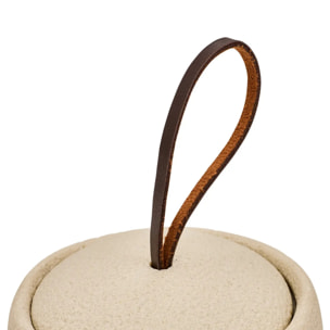 Pot à cotons Oleya beige