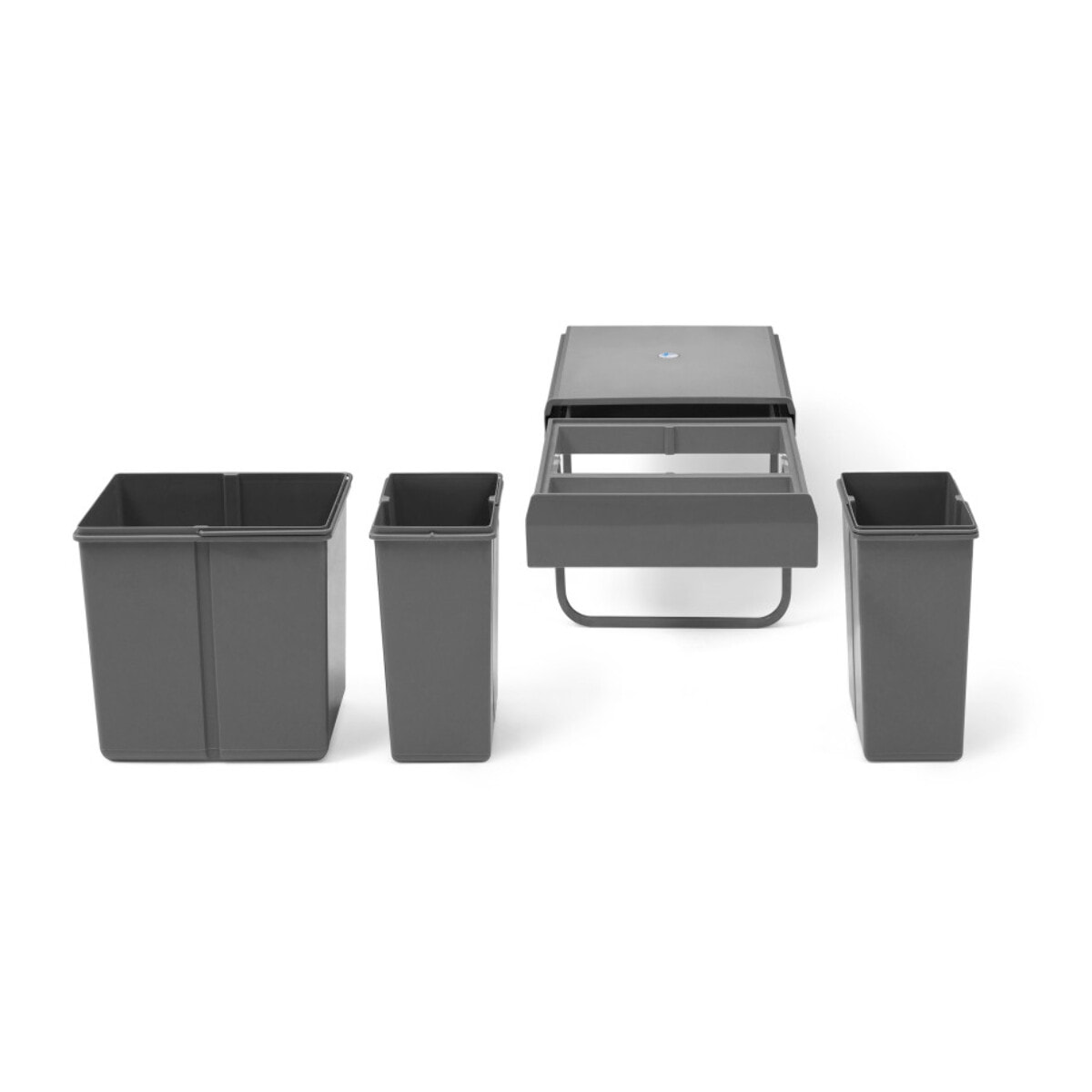 Poubelle tiroir 3 compartiments spéciale tri 31L
