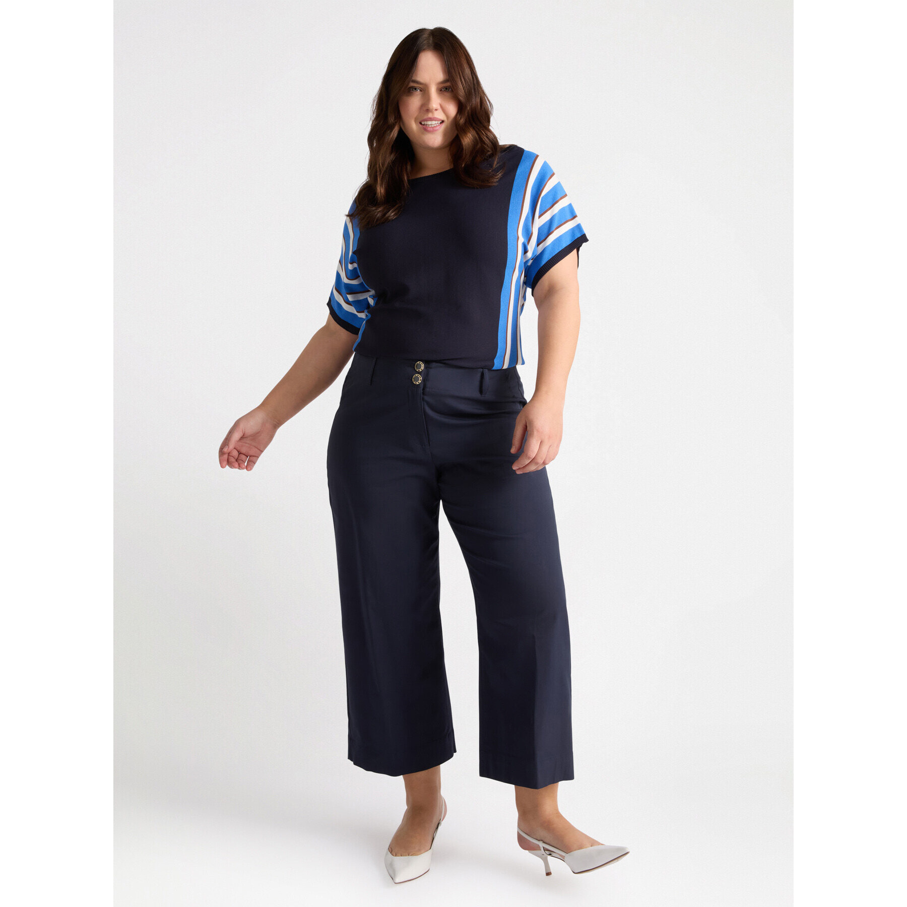 Fiorella Rubino - Pantaloni cropped - Blu