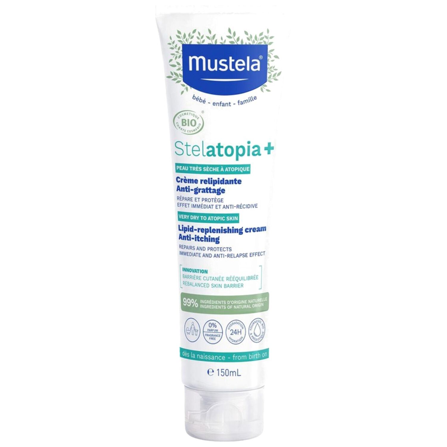 Stelatopia+ - Crème Relipidante Anti-Grattage Bio