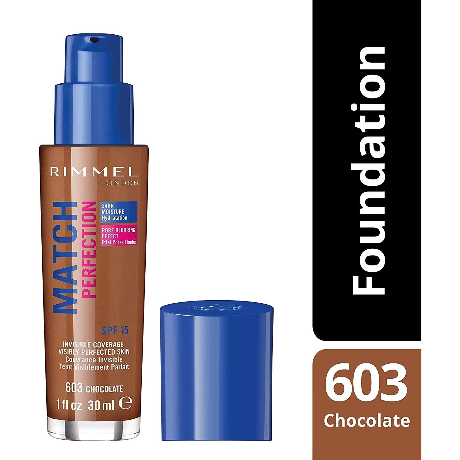 BASE DE MAQUILLAJE MATCH PERFECTION FOUNDATION TONO 603 CHOCOLATE 123GR