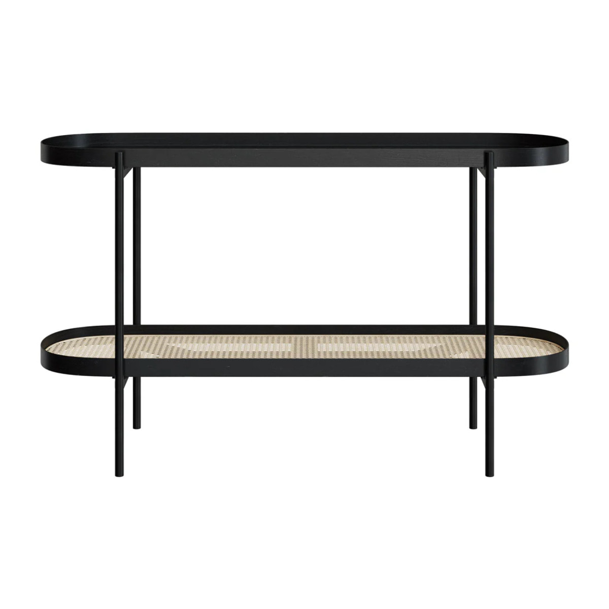 Console en cannage et bois de mindi 120 cm - Lukut