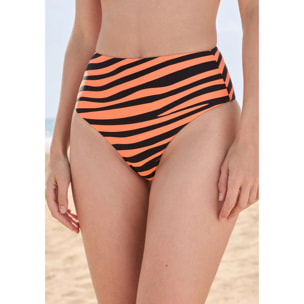 Bikini Mujer Parte Inferior Maui Zebra Naranja