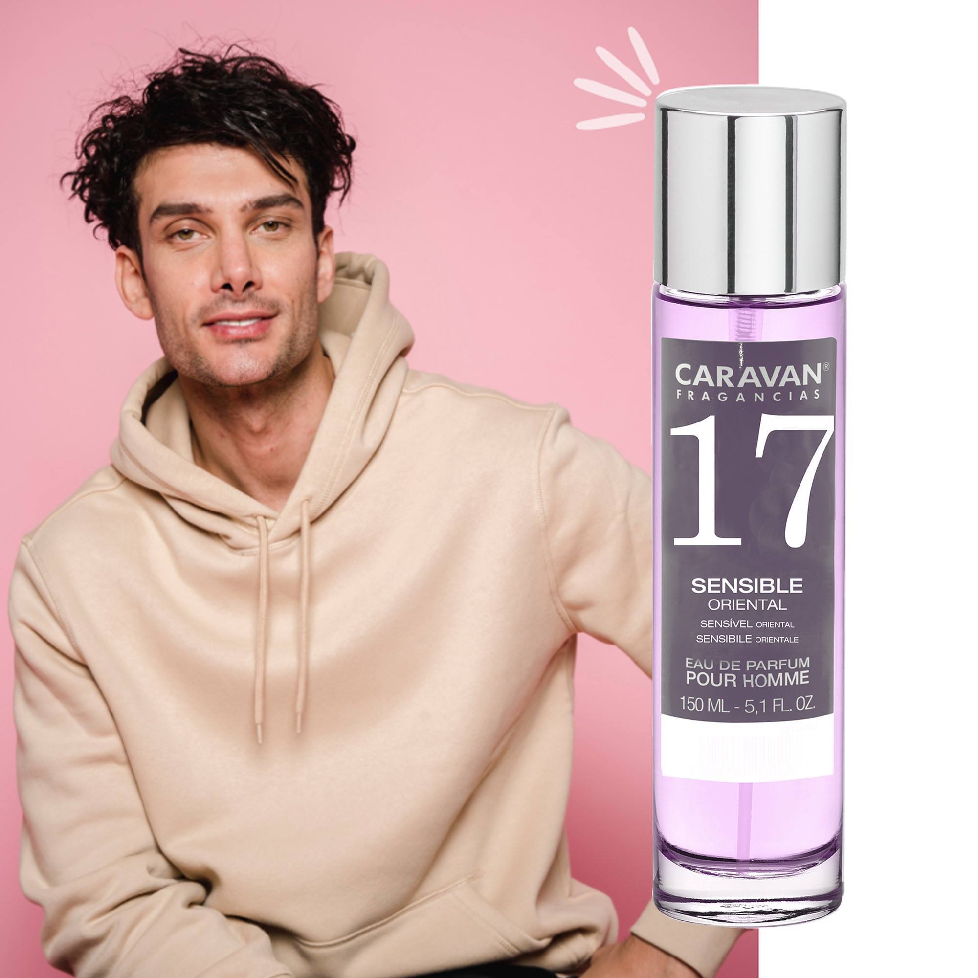 Caravan fragancias - caja de regalo con 2 perfumes nº17 de 150 ml, para hombre