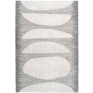 Tappeto Stile Geometrico Soggiorno Salotto Grigio