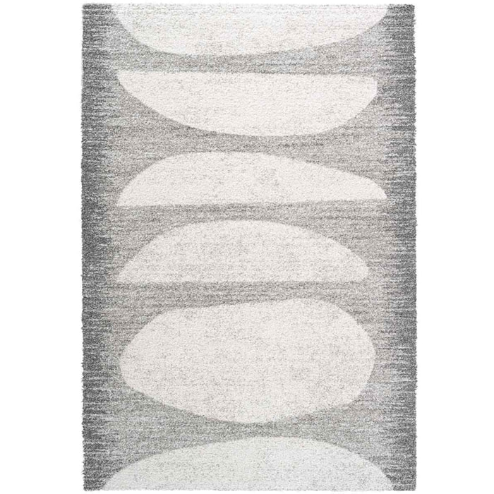 Tappeto Stile Geometrico Soggiorno Salotto Grigio