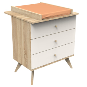 Plan à langer pour commode 3 tiroirs