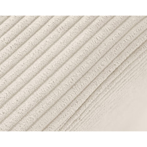 Mike - canapé d'angle réversible - 4 places - convertible avec coffre - en velours côtelé - Beige